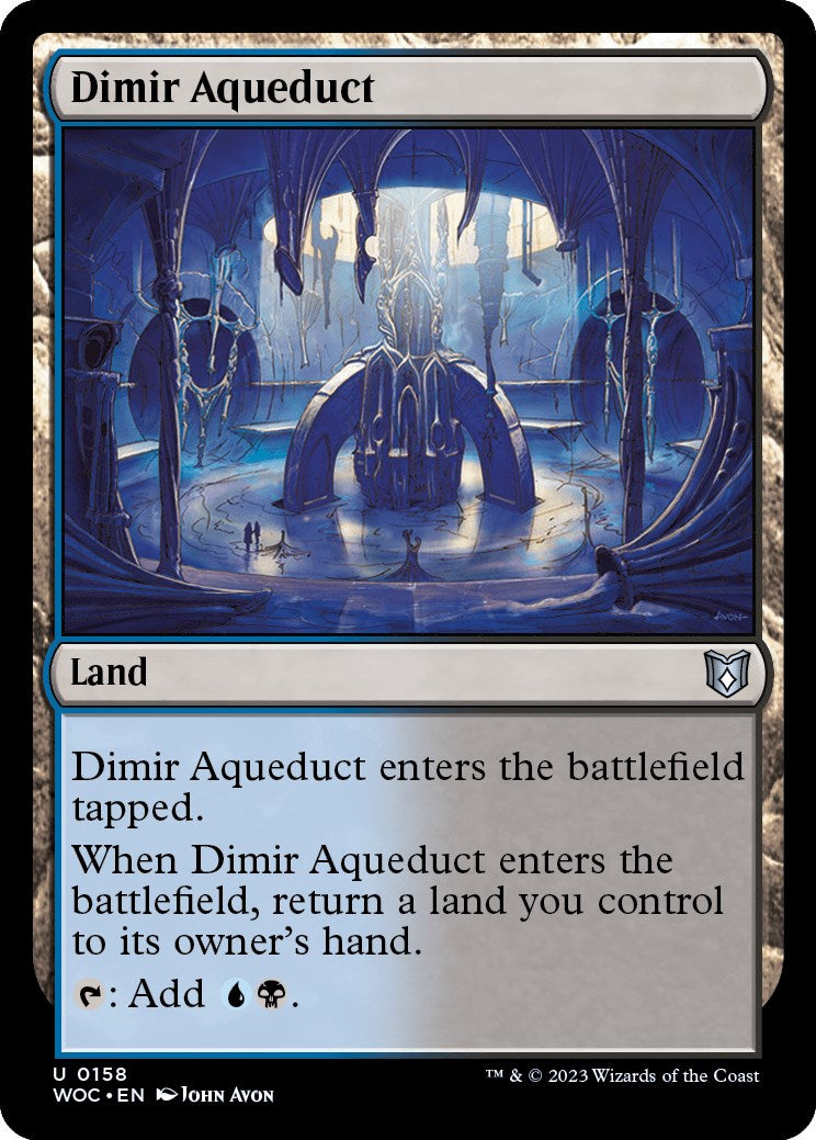 Dimir Aqueduct [Wilds of Eldraine Commander] | Game Grid - Logan