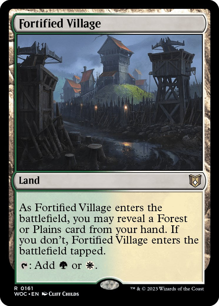 Fortified Village [Wilds of Eldraine Commander] | Game Grid - Logan