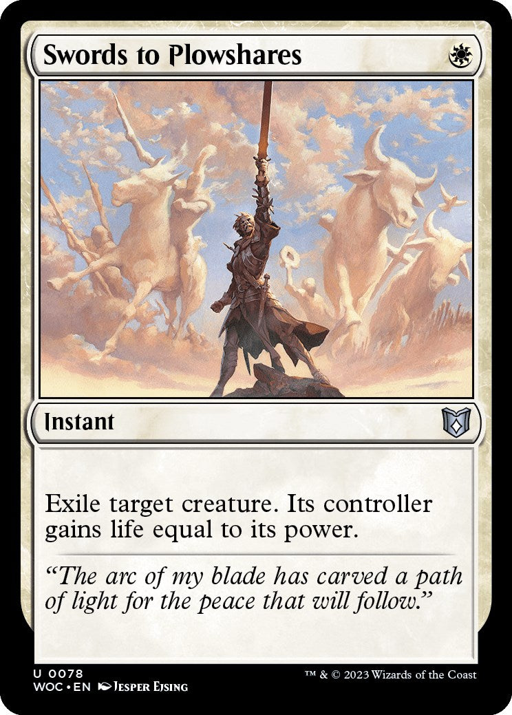 Swords to Plowshares [Wilds of Eldraine Commander] | Game Grid - Logan