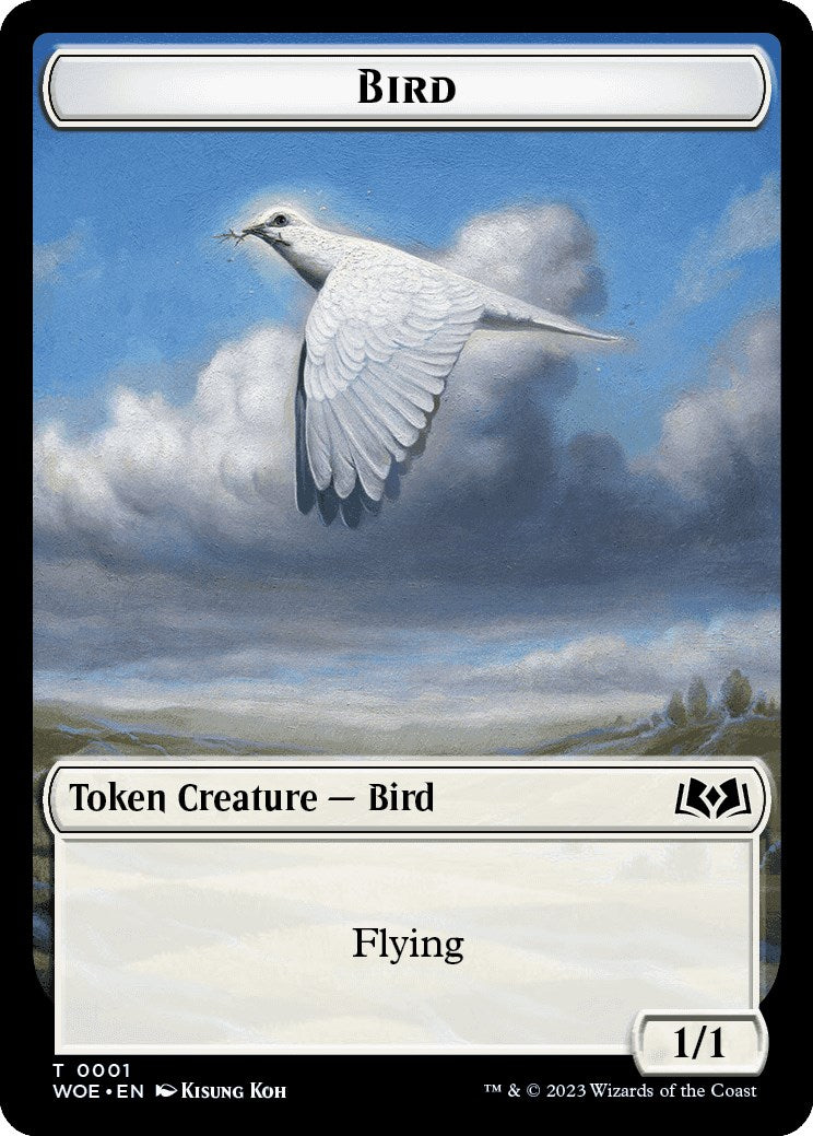 Bird Token [Wilds of Eldraine Tokens] | Game Grid - Logan