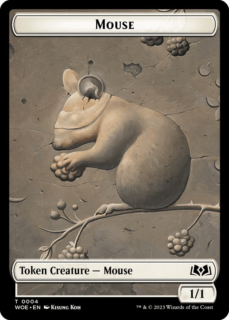 Mouse Token [Wilds of Eldraine Tokens] | Game Grid - Logan