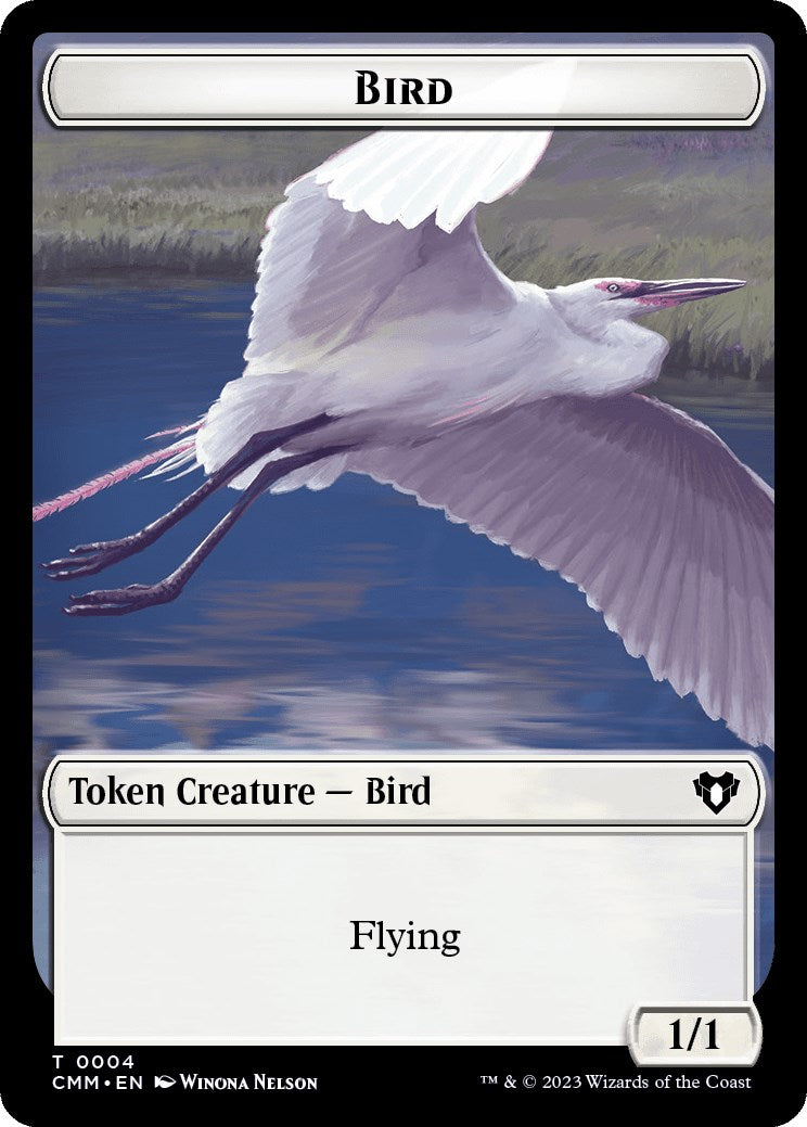 Bird // Goblin Double-Sided Token [Commander Masters Tokens] | Game Grid - Logan