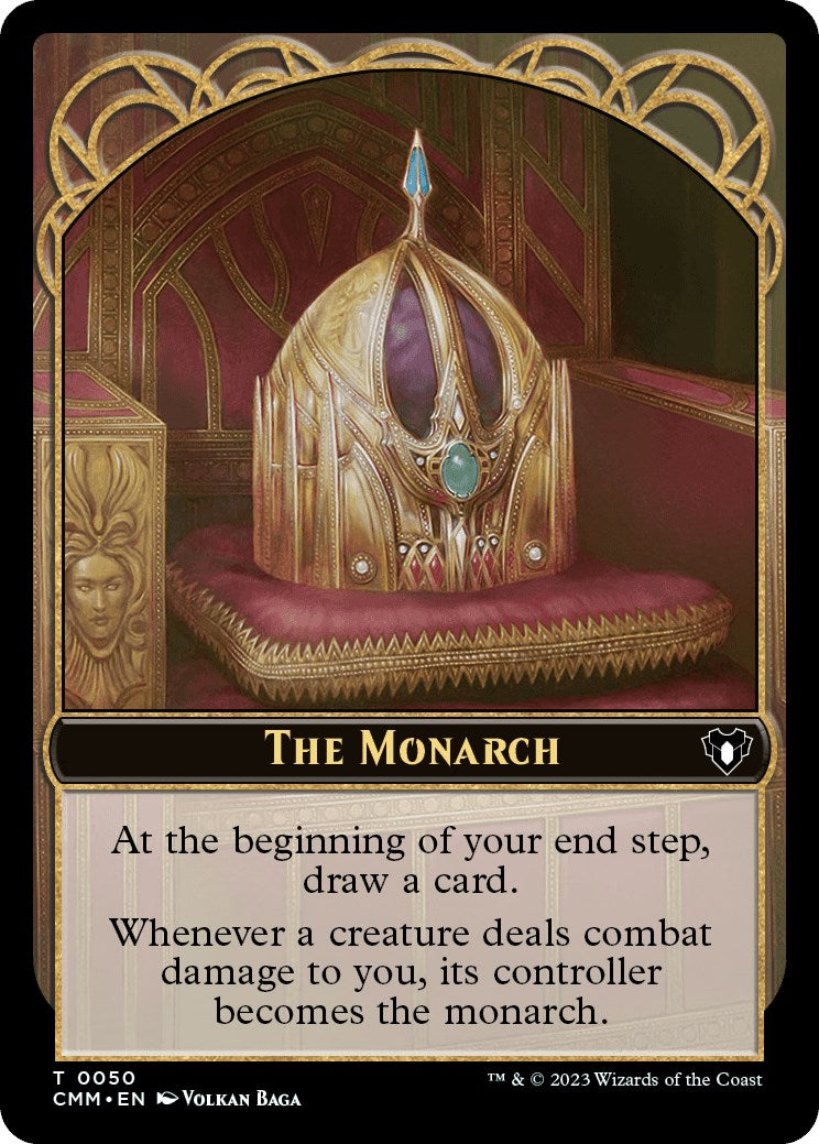 The Monarch // Emblem - Ob Nixilis of the Black Oath Double-Sided Token [Commander Masters Tokens] | Game Grid - Logan