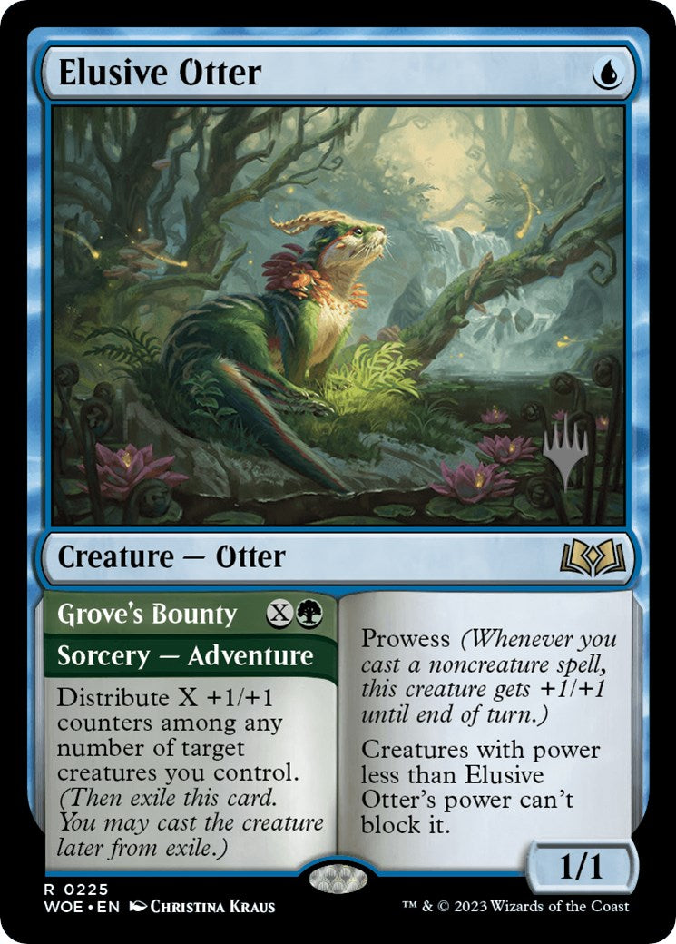 Elusive Otter // Grove's Bounty (Promo Pack) [Wilds of Eldraine Promos] | Game Grid - Logan