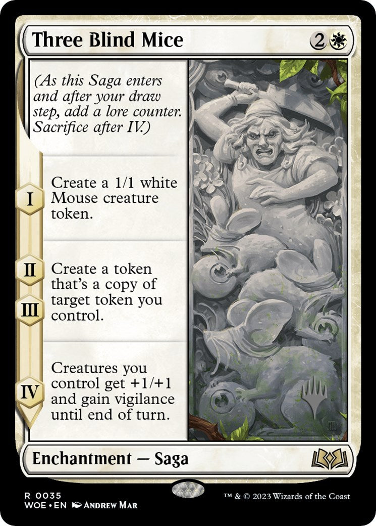 Three Blind Mice (Promo Pack) [Wilds of Eldraine Promos] | Game Grid - Logan