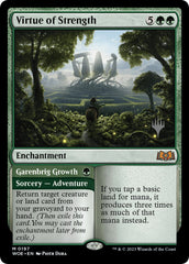 Virtue of Strength // Garenbrig Growth (Promo Pack) [Wilds of Eldraine Promos] | Game Grid - Logan