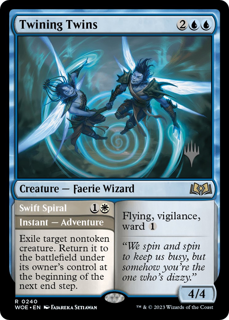 Twining Twins // Swift Spiral (Promo Pack) [Wilds of Eldraine Promos] | Game Grid - Logan