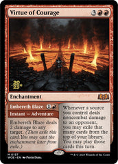 Virtue of Courage //Embereth Blaze (Promo Pack) [Wilds of Eldraine Promos] | Game Grid - Logan