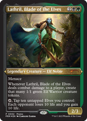 Lathril, Blade of the Elves (Foil Etched) [Media Promos] | Game Grid - Logan