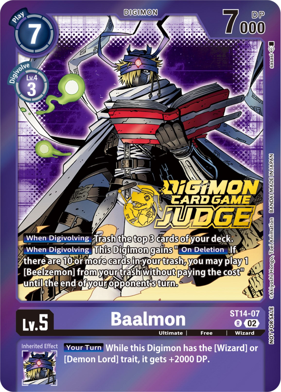 Baalmon [ST14-07] (Judge Pack 4) [Starter Deck: Beelzemon Advanced Deck Set Promos] | Game Grid - Logan