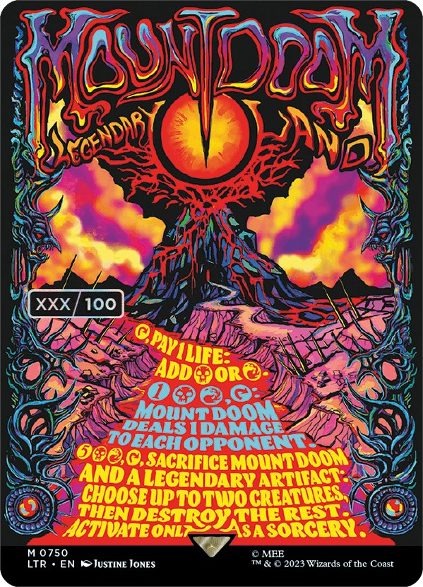 Mount Doom (Borderless Poster) (Serialized) [The Lord of the Rings: Tales of Middle-Earth] | Game Grid - Logan