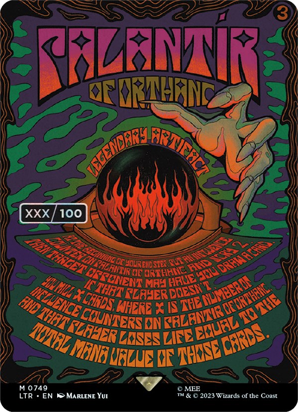 Palantir of Orthanc (Borderless Poster) (Serialized) [The Lord of the Rings: Tales of Middle-Earth] | Game Grid - Logan