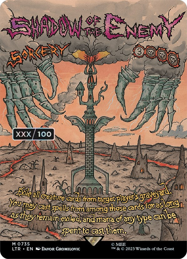 Shadow of the Enemy (Borderless Poster) (Serialized) [The Lord of the Rings: Tales of Middle-Earth] | Game Grid - Logan