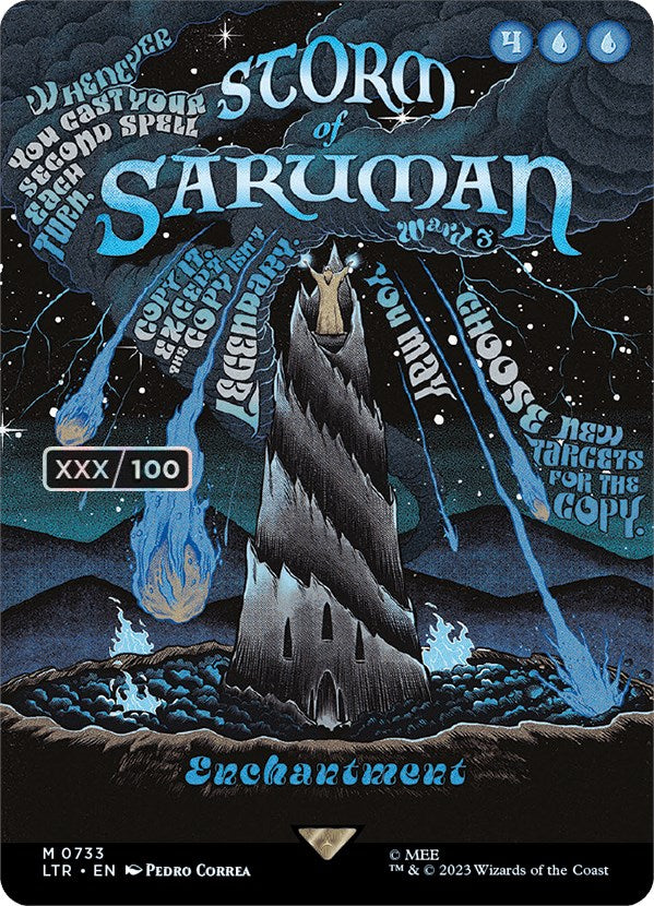 Storm of Saruman (Borderless Poster) (Serialized) [The Lord of the Rings: Tales of Middle-Earth] | Game Grid - Logan