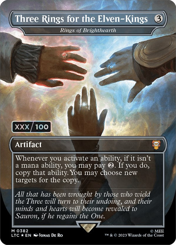 Three Rings for the Elven-Kings - Rings of Brighthearth (Serialized) [The Lord of the Rings: Tales of Middle-Earth Commander] | Game Grid - Logan