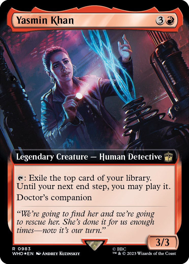 Yasmin Khan (Extended Art) (Surge Foil) [Doctor Who] | Game Grid - Logan