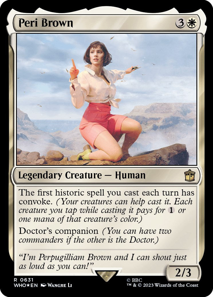 Peri Brown (Surge Foil) [Doctor Who] | Game Grid - Logan