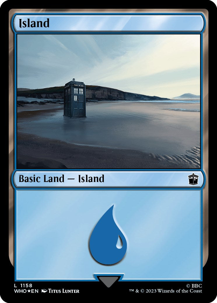 Island (1158) (Surge Foil) [Doctor Who] | Game Grid - Logan