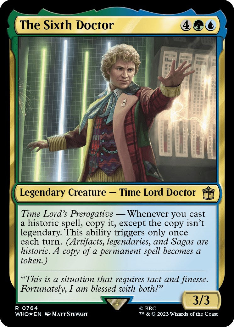 The Sixth Doctor (Surge Foil) [Doctor Who] | Game Grid - Logan