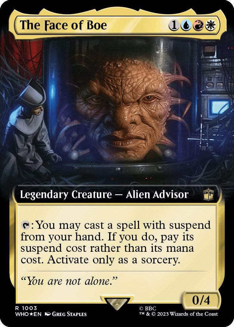 The Face of Boe (Extended Art) (Surge Foil) [Doctor Who] | Game Grid - Logan