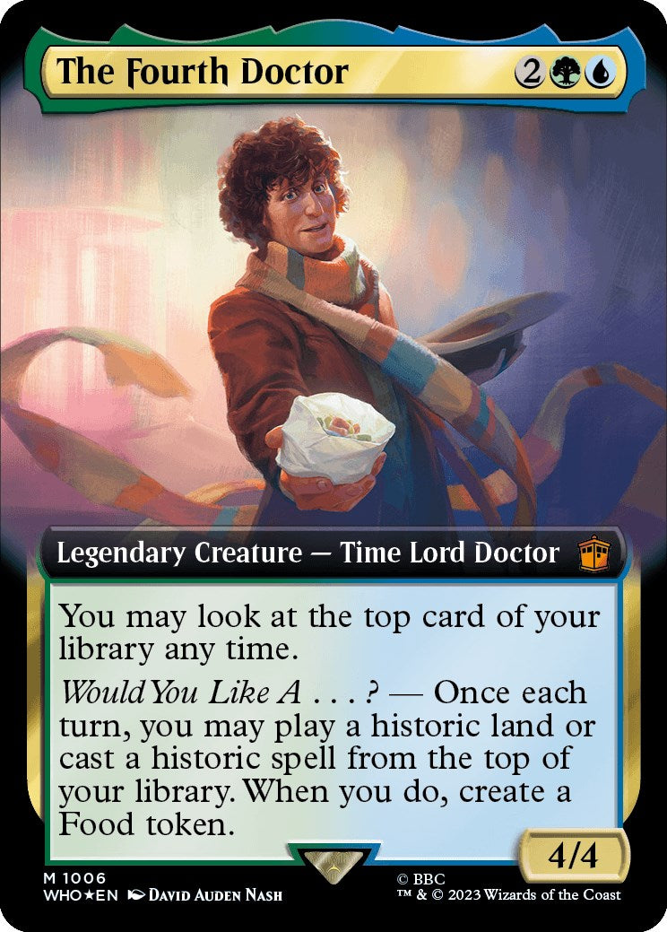 The Fourth Doctor (Extended Art) (Surge Foil) [Doctor Who] | Game Grid - Logan