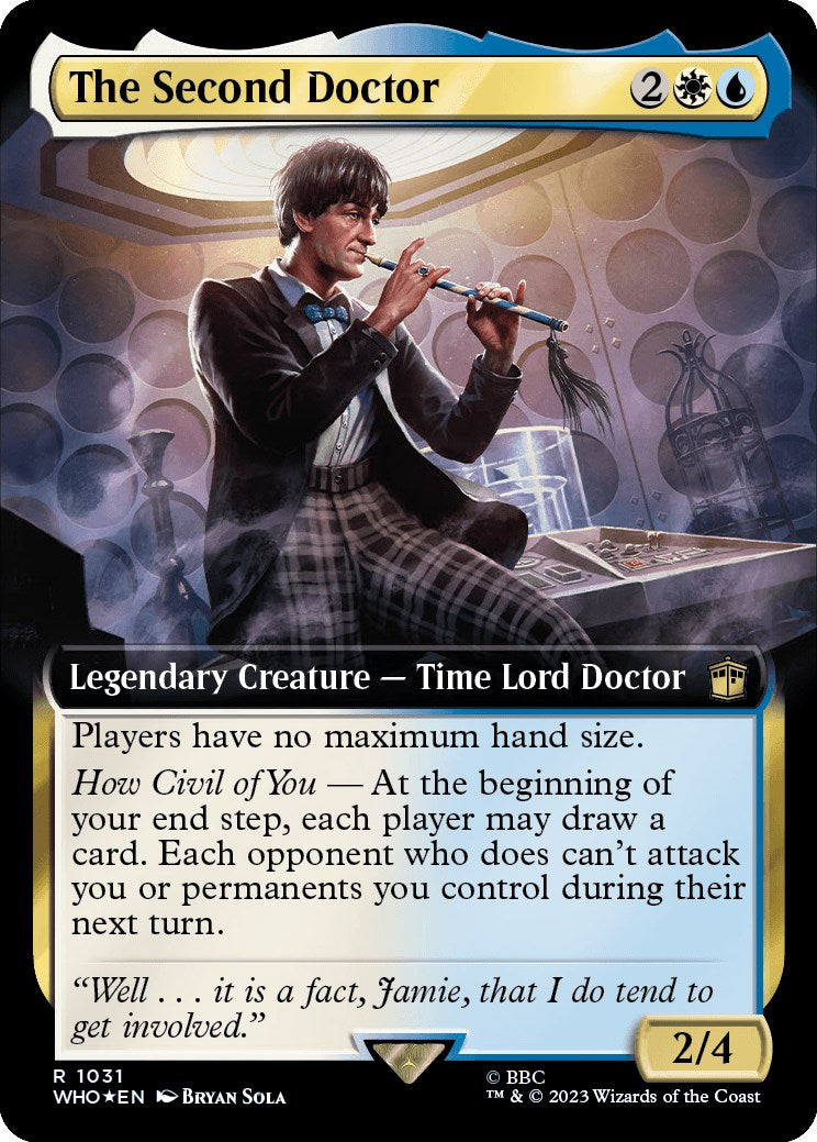 The Second Doctor (Extended Art) (Surge Foil) [Doctor Who] | Game Grid - Logan