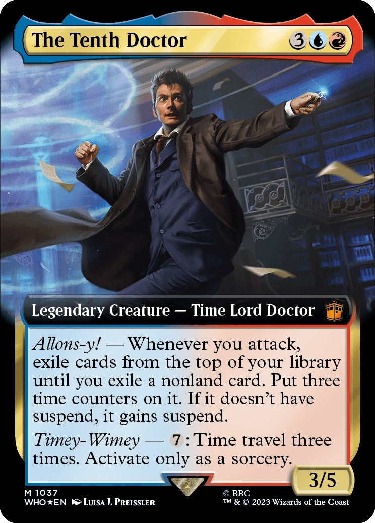 The Tenth Doctor (Extended Art) (Surge Foil) [Doctor Who] | Game Grid - Logan