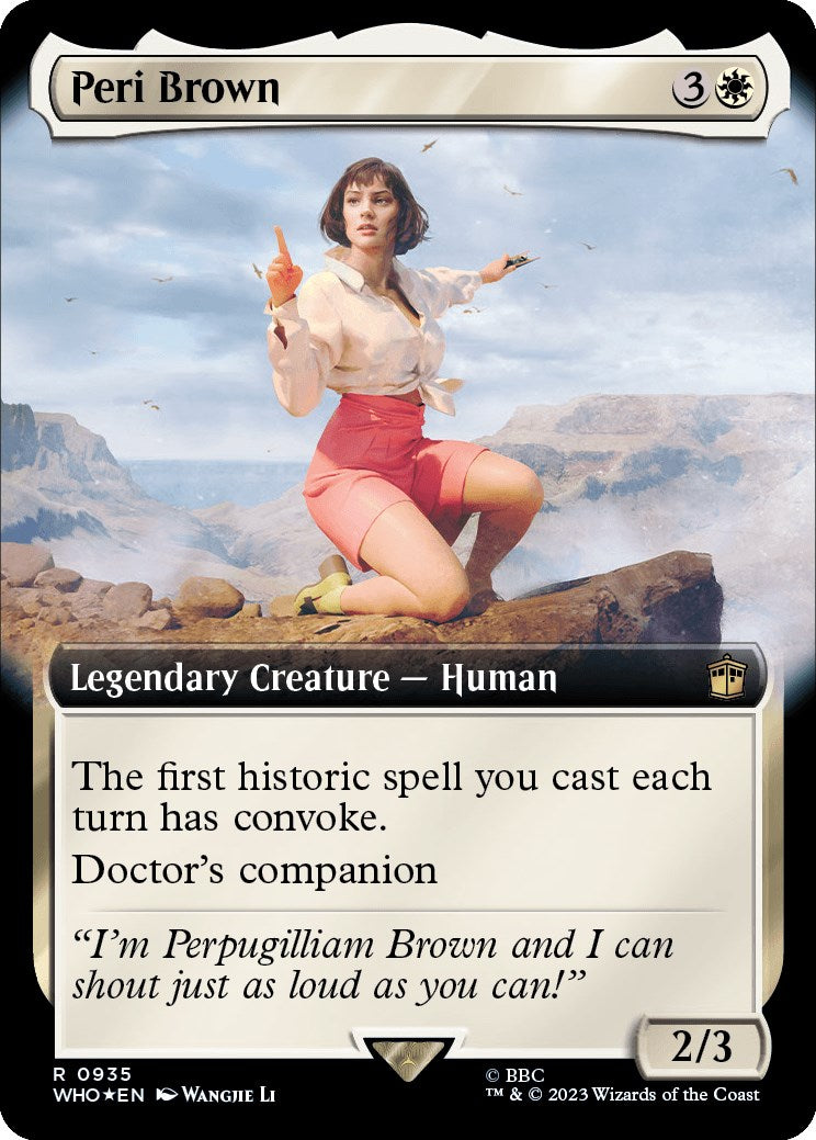 Peri Brown (Extended Art) (Surge Foil) [Doctor Who] | Game Grid - Logan