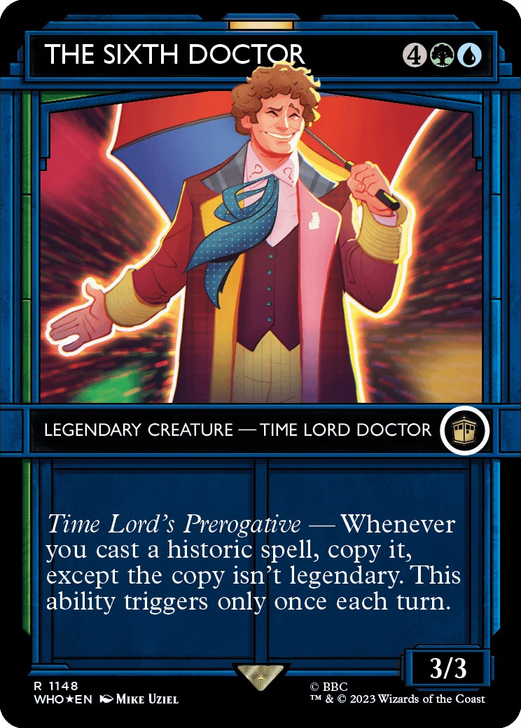 The Sixth Doctor (Showcase) (Surge Foil) [Doctor Who] | Game Grid - Logan