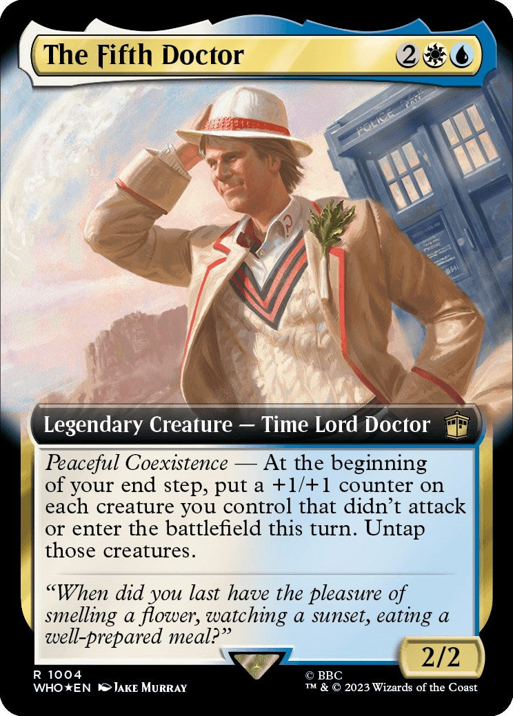 The Fifth Doctor (Extended Art) (Surge Foil) [Doctor Who] | Game Grid - Logan