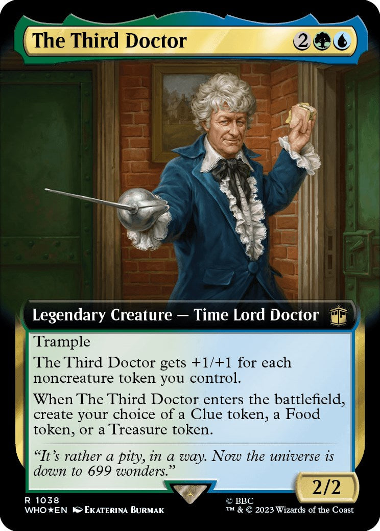 The Third Doctor (Extended Art) (Surge Foil) [Doctor Who] | Game Grid - Logan
