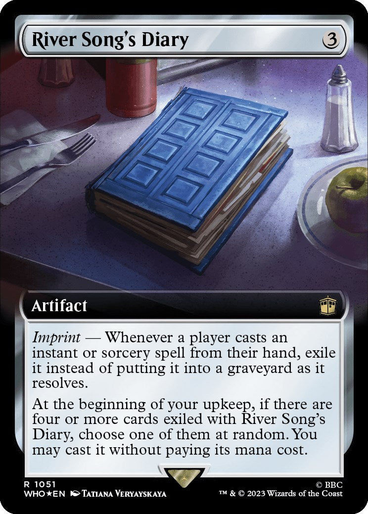 River Song's Diary (Extended Art) (Surge Foil) [Doctor Who] | Game Grid - Logan