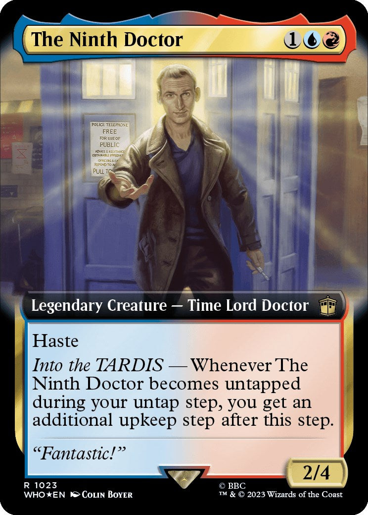 The Ninth Doctor (Extended Art) (Surge Foil) [Doctor Who] | Game Grid - Logan