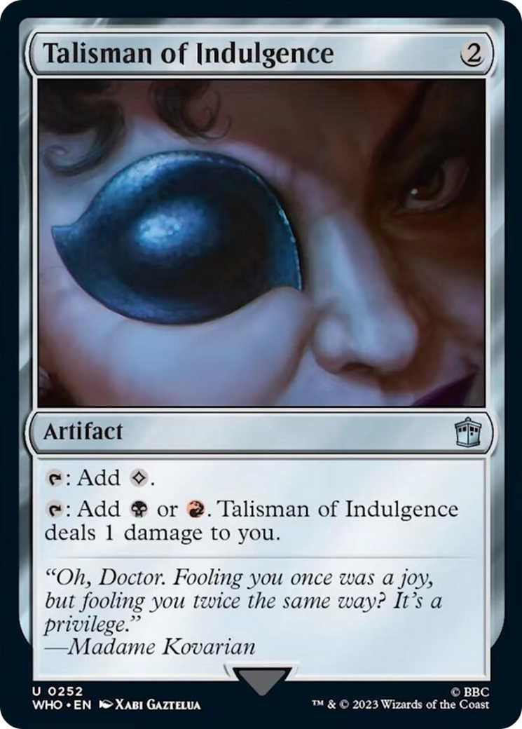 Talisman of Indulgence [Doctor Who] | Game Grid - Logan
