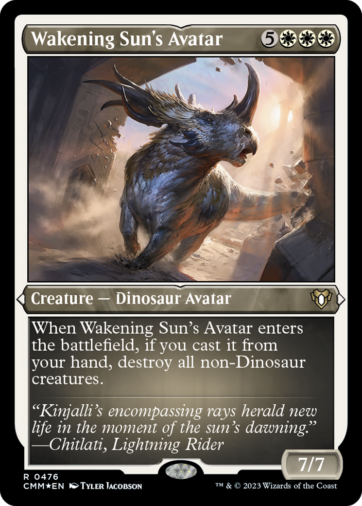 Wakening Sun's Avatar (Foil Etched) [Commander Masters] | Game Grid - Logan