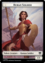 Human Soldier // Knight Double-Sided Token [Commander Masters Tokens] | Game Grid - Logan