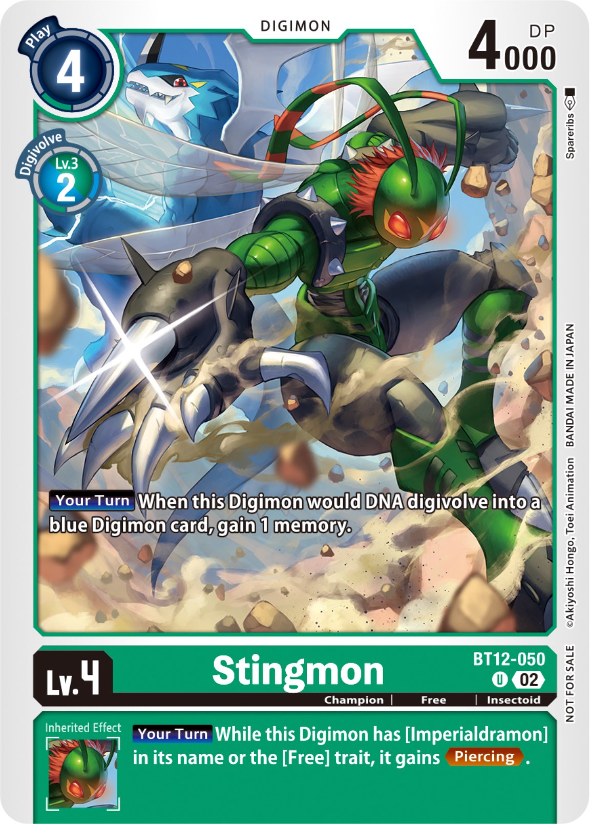 Stingmon [BT12-050] (NYCC 2023 Demo Deck) [Across Time] | Game Grid - Logan