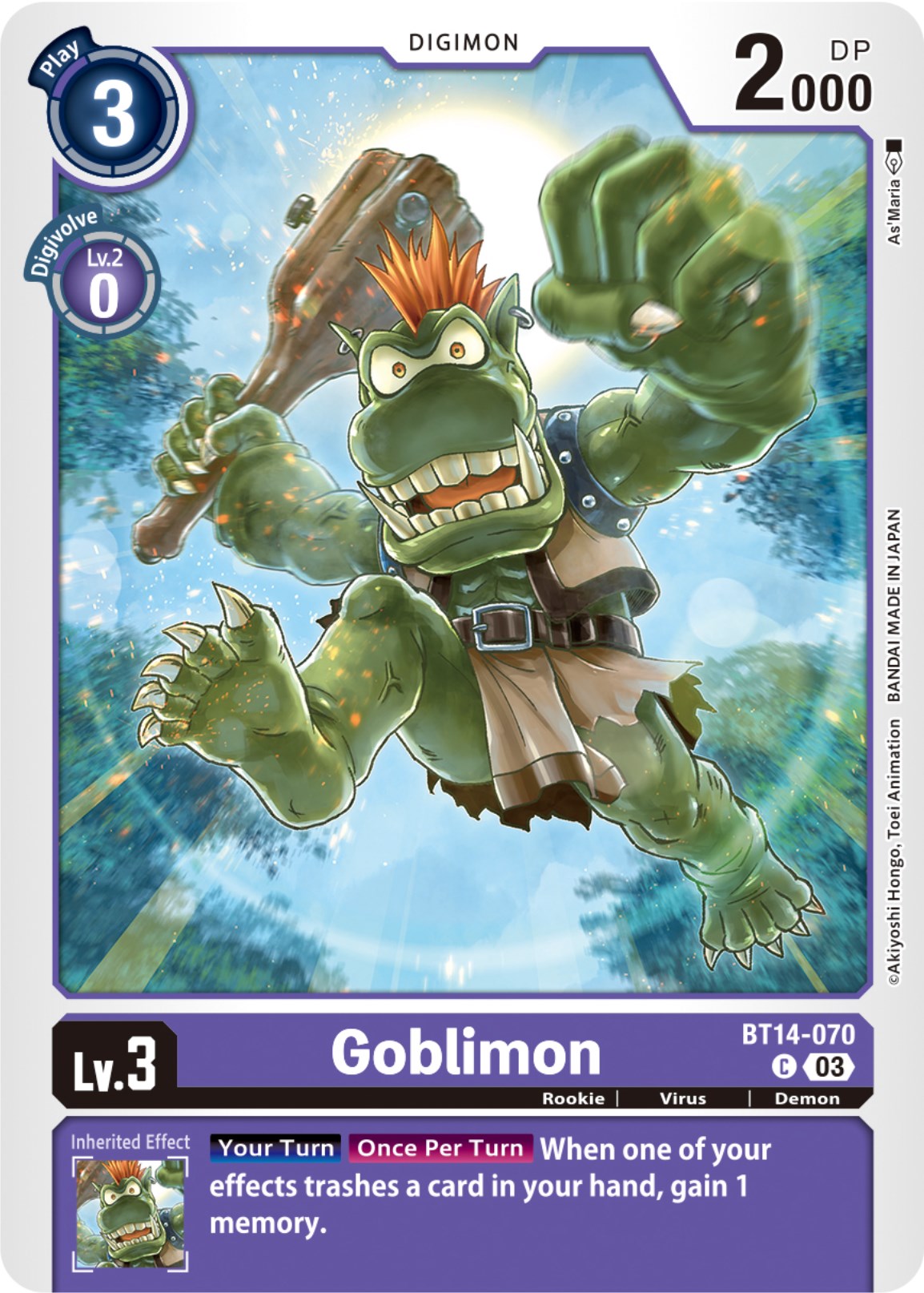 Goblimon [BT14-070] [Blast Ace] | Game Grid - Logan