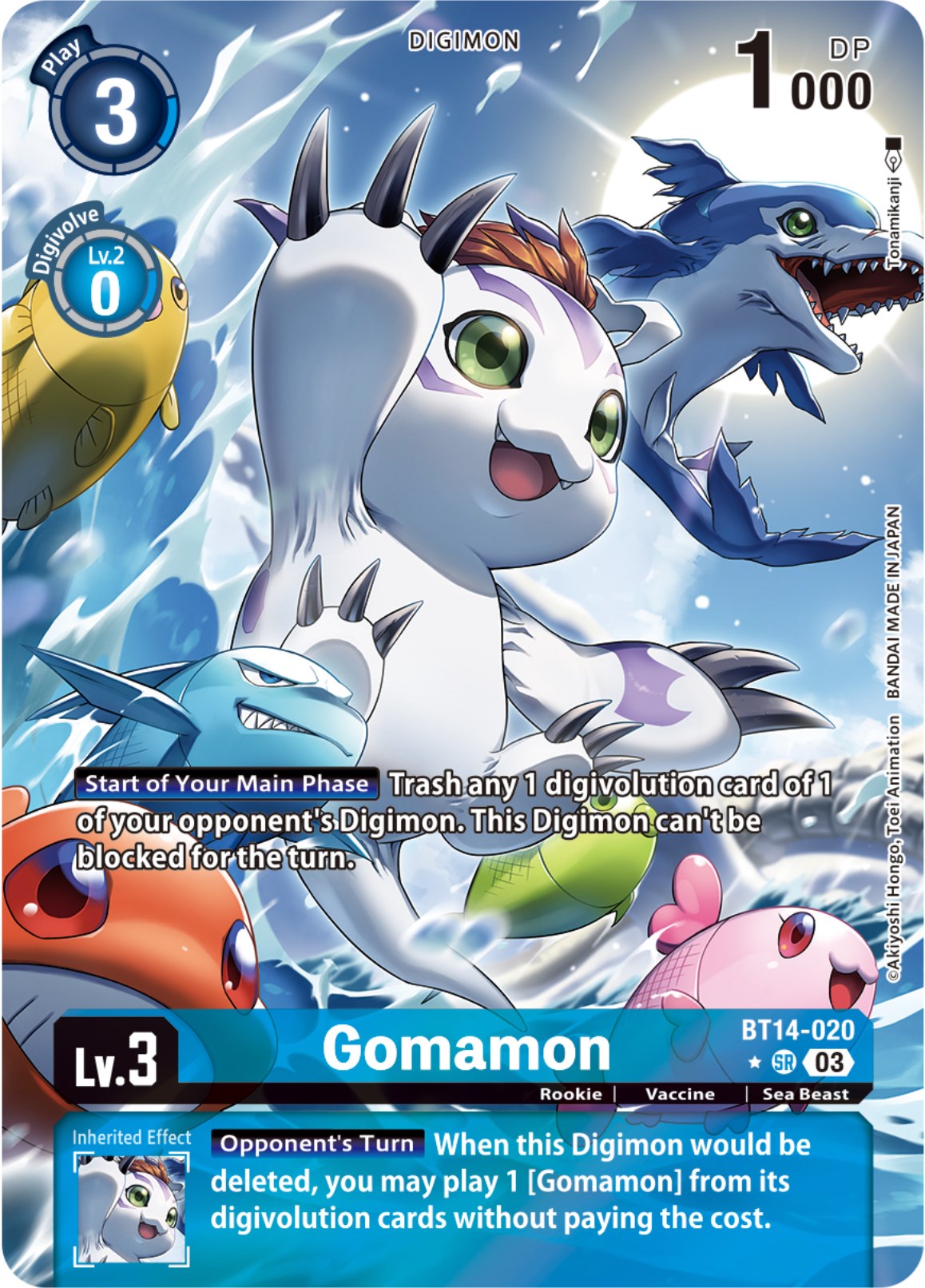 Gomamon [BT14-020] (Alternate Art) [Blast Ace] | Game Grid - Logan