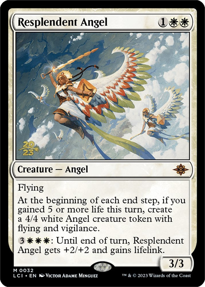 Resplendent Angel (LCI) [The Lost Caverns of Ixalan Prerelease Cards] | Game Grid - Logan