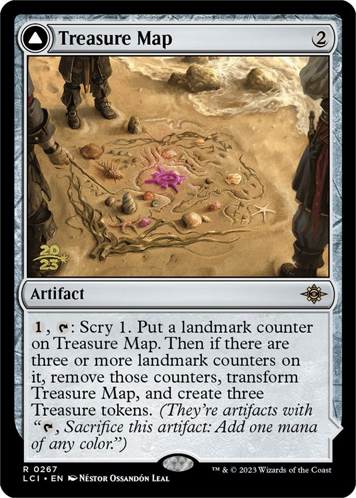 Treasure Map // Treasure Cove [The Lost Caverns of Ixalan Prerelease Cards] | Game Grid - Logan