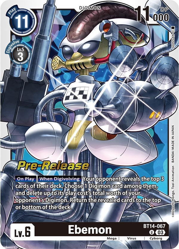 Ebemon [BT14-067] [Blast Ace Pre-Release Cards] | Game Grid - Logan