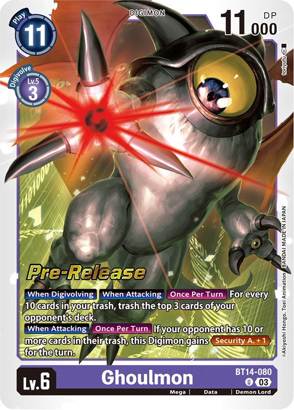 Ghoulmon [BT14-080] [Blast Ace Pre-Release Cards] | Game Grid - Logan
