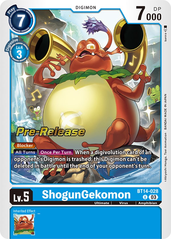 ShogunGekomon [BT14-028] [Blast Ace Pre-Release Cards] | Game Grid - Logan