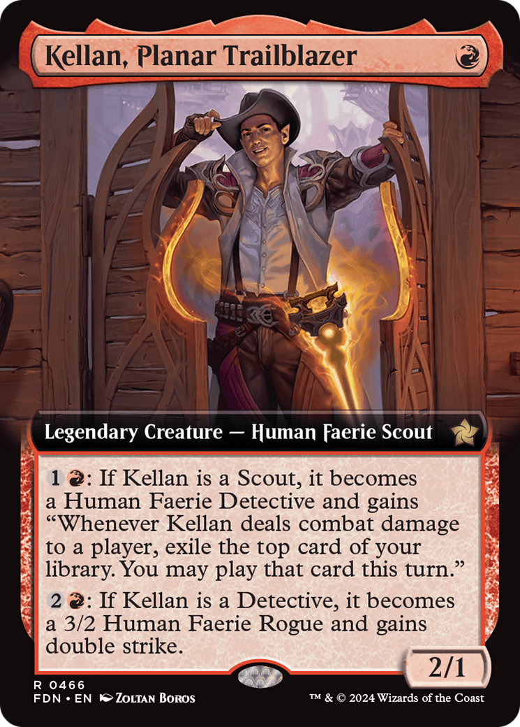 Kellan, Planar Trailblazer (Extended Art) [Foundations] | Game Grid - Logan