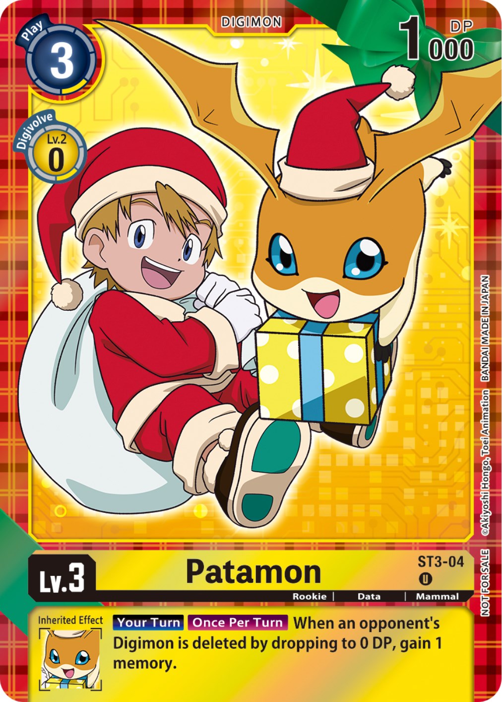 Patamon [ST3-04] (Winter Holiday 2023) [Starter Deck: Heaven's Yellow] | Game Grid - Logan