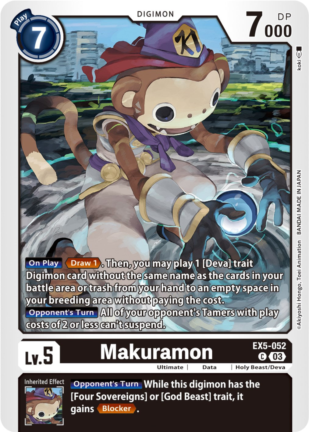 Makuramon [EX5-052] [Animal Colosseum] | Game Grid - Logan