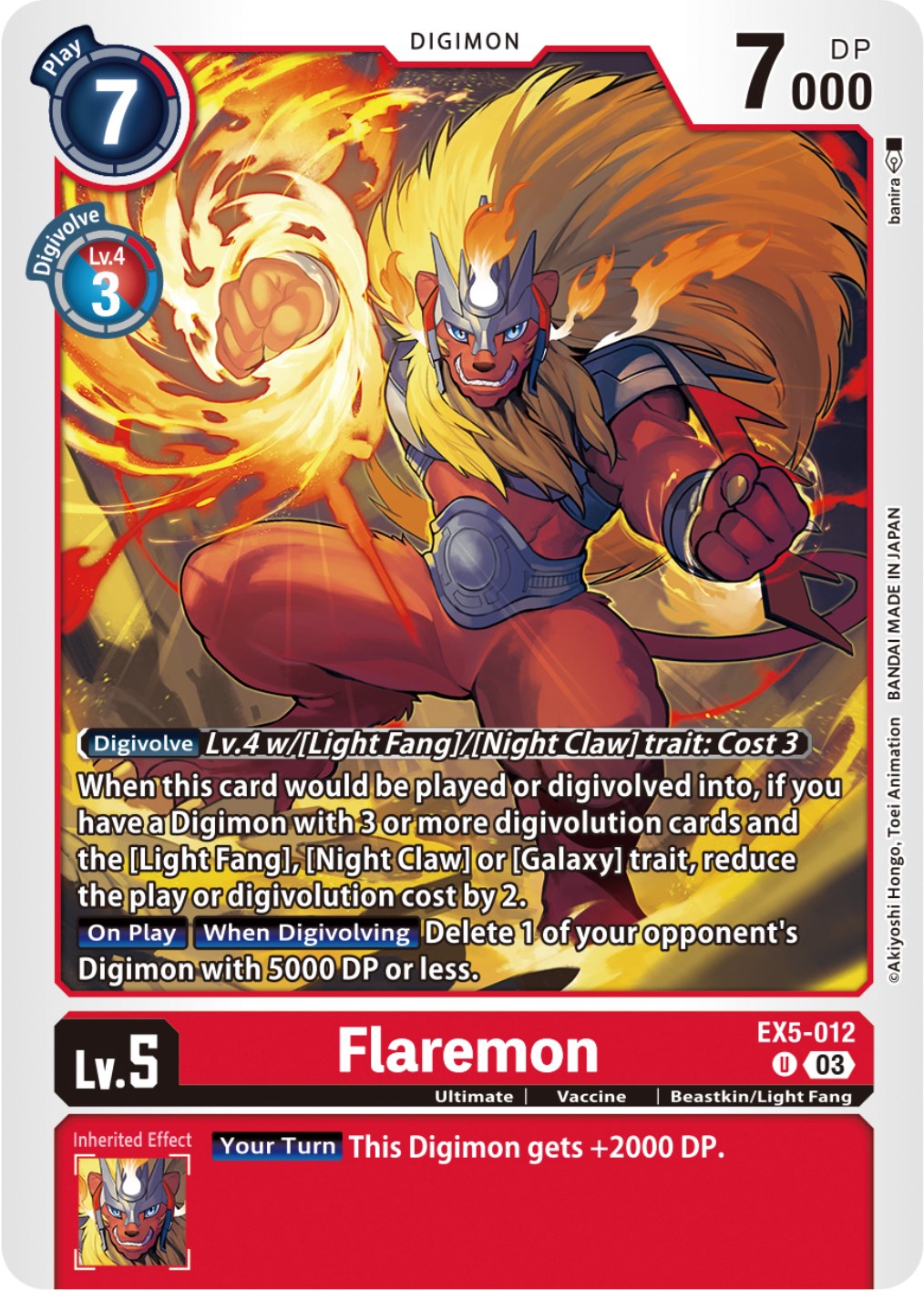 Flaremon [EX5-012] [Animal Colosseum] | Game Grid - Logan