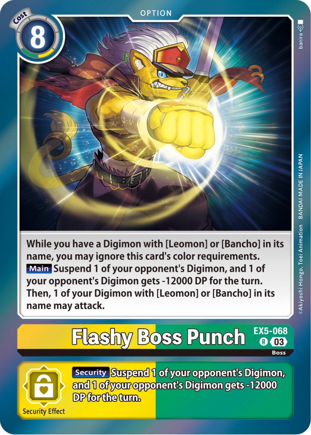 Flashy Boss Punch [EX5-068] [Animal Colosseum] | Game Grid - Logan