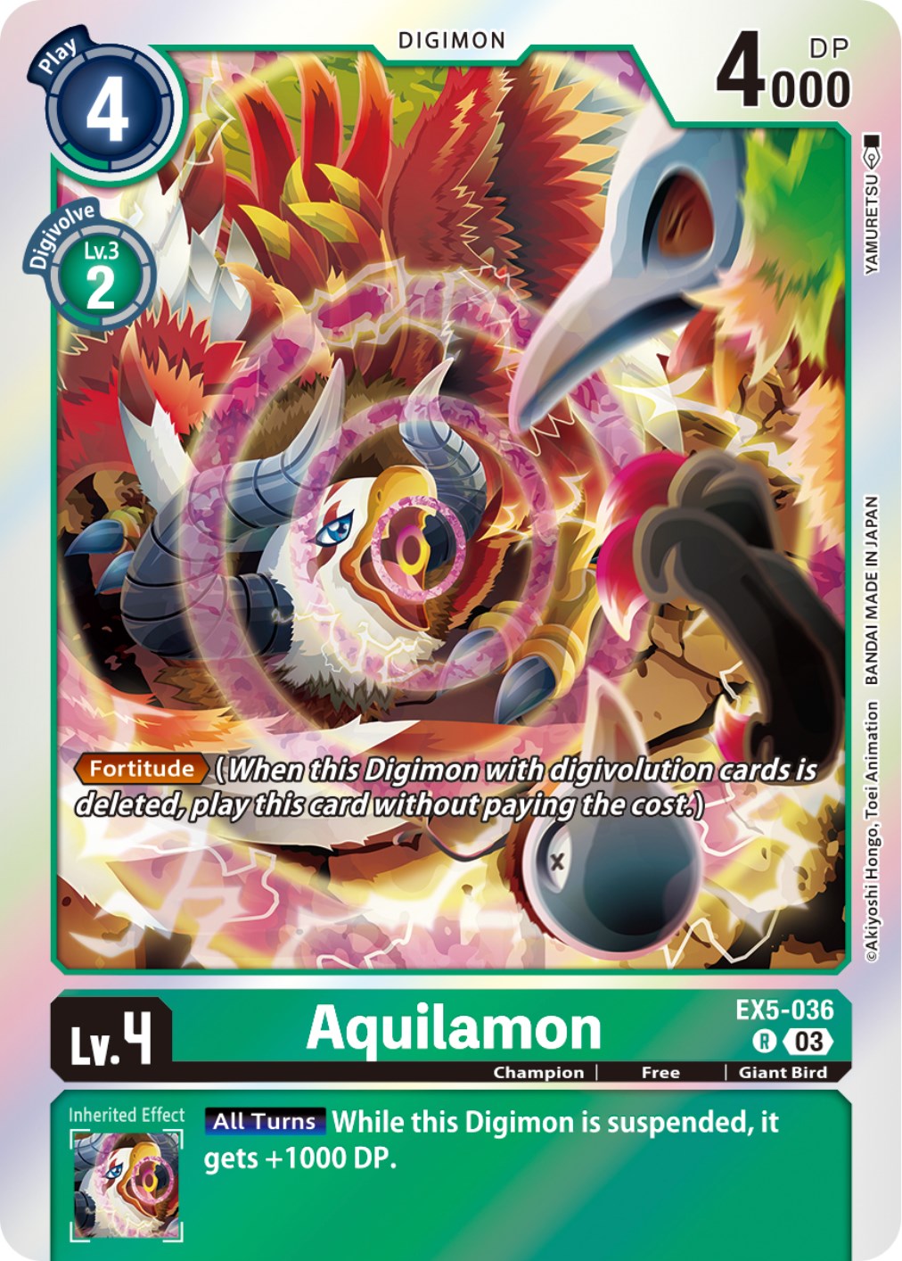 Aquilamon [EX5-036] [Animal Colosseum] | Game Grid - Logan